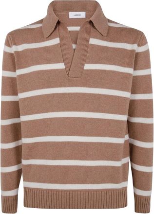 Lardini striped sweater - men - Cashmere - L - Neutrals