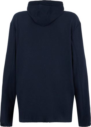 HUGO BOSS Mens Hooded Sweatshirt Blue Polyester Top