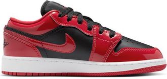 Nike Jordan Boys Air 1 Low SE - Boys Grade School Basketball Shoes Black/Varsity Red/White Size 3.5