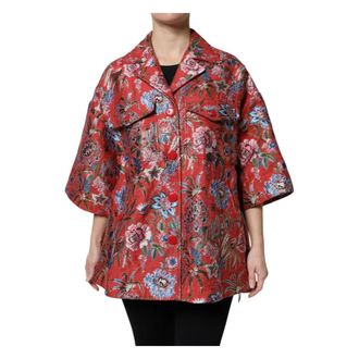 Dolce & Gabbana Dames, Blouses & Shirts, Veelkleurig, Maat: XS Katoen
