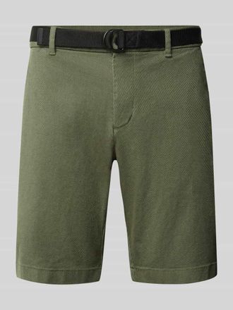 Tom Tailor Denim Regular Fit Chinoshorts aus Baumwoll-Mix in Oliv, Gr&ouml;&szlig;e XXL