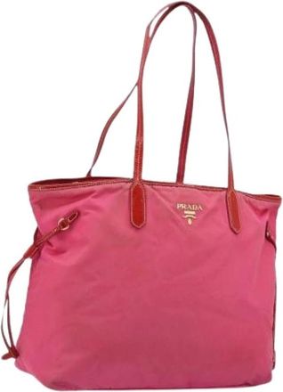 Prada Pre-owned Tote Bags, female, Pink, Size: ONE SIZE Pre-owned Vintage Tote Bag