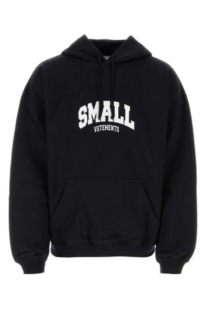 VETEMENTS Black Cotton Blend Oversize Sweatshirt
