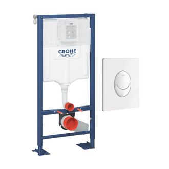 GROHE Estructura Soporte Para Inodoro Solido Con Placa De Accionamiento Blanca - Grohe