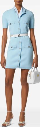Versace Abito corto in lana - Blu