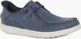 Skechers Mens Slip In Melson Mens Canvas Shoes - Navy - Size: 11