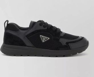 Prada leather low-top sneakers