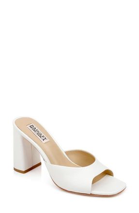 Badgley Mischka Cadence Slide Sandal in Soft White at Nordstrom, Size 5.5