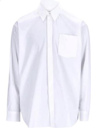 Ami AMI Shirts - Heren - Zakelijke Overhemden - Wit - XS - Overhemden
