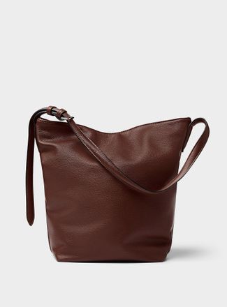 Simons Womens Supple pebbled faux leather crossbody bag