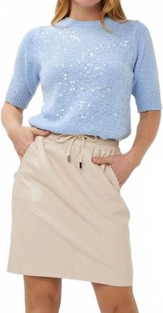 Esqualo Senta Sequins Sweater In Sky Blue