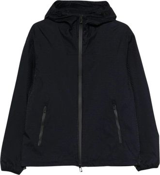 Emporio Armani Nylon Blouson Jas - Heren - Zomerjassen - Blauw - L - Nylon - Jassen