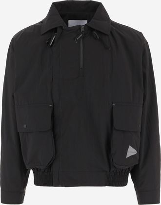 And Wander Und Wander Nylonjacke mit verstellbarem Kragen
