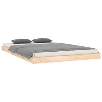 Berkfield Home Beautiful Bed Frame without Mattress 120x200 cm Solid Wood Pine in Light Brown | Size: Small Double