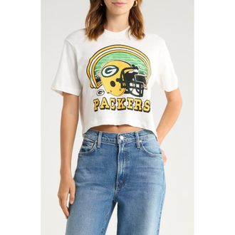 Junk Food Packers Game Time Cotton Graphic Baby Tee in Vintage White at Nordstrom Rack, Size X-Small