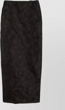Max Mara silk jacquard midi skirt slim silhouette