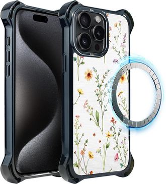 OEM Funda Ibizu Dropguard Ultra Para Iphone 15 Pro Max Con Magsafe, Dise&ntilde;o Pastel Bloom, Summer Bouquet