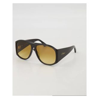 Chlo&eacute; Sunglasses, unisex, Red, Size: 58 MM Izia Oversized Pilot Sunglasses
