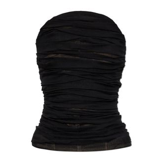 Balenciaga Fitted Bustier Top - Dames - Tops zonder mouwen - Zwart - S - Katoen - Tops