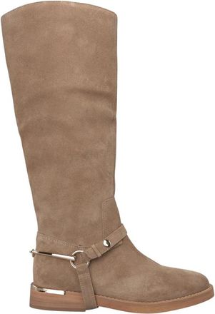 Alma En Pena Platte laars met metalen details - Dames - Hoge Laarzen - Beige - 38 EU - Schoenen