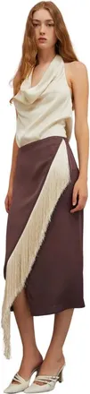 Isabelle Blanche Rokken, Dames, Bruin, S, Andorra Midi Rok