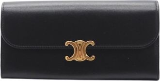 Celine Black Bow Long Wallet (Bi-Fold) (Pre-Owned)