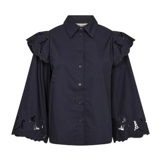 Mos Mosh MOS Mosh, Overhemden, Dames, Blauw, S, Shirts