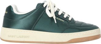 Saint Laurent Saint Laurent SL/61 lage sneakers in groen satijn