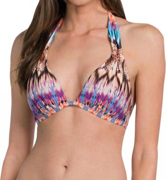 Kenneth Cole Halter Bikini Top In Kkc Mojave
