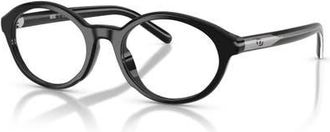 Diesel 50mm Oval optical glasses in Black at Nordstrom