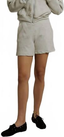 perfectwhitetee Bari French Terry Sweat Shorts In Oatmeal