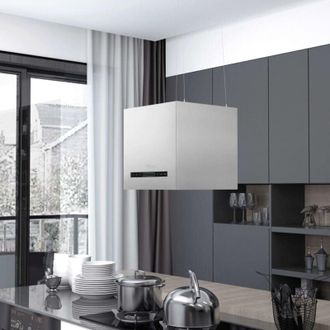 vidaXL Vidaxl - Cappa da Cucina ad Isola Sospesa lcd con Sensore 37 cm Acciaio