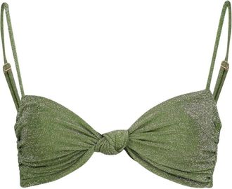 Johanna Ortiz Heliconia Shimmer Bikini Top - Dames - Bikinis - Groen - L - Badmode