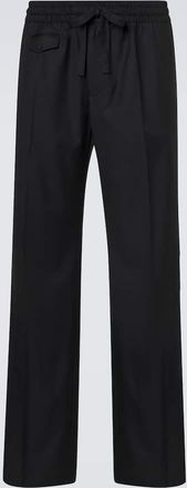Dolce & Gabbana Virgin wool twill wide-leg pants