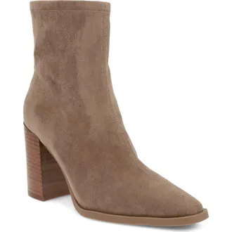 Mia Sidonie Ankle Boot in Taupe at Nordstrom, Size 6.5