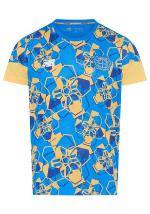 New Balance Trainingsshirt NEW BALANCE BAYER 04 LEVERKUSEN MATCH JERSEY, Herren, Gr. XXL, blau (blau oasis), Obermaterial: 100% Polyester, Shirts Trainingsshirt, 