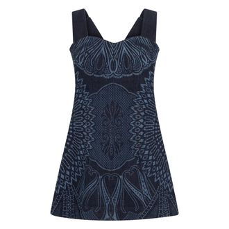 Alberta Ferretti Alberta Ferretti, Short Dresses, female, Blue, Size: XS Sleeveless Short Dress