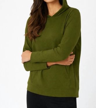 French Kyss Pullover Hoodie In Army