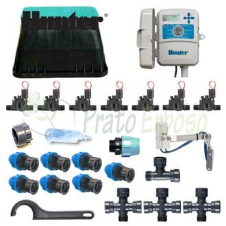 Hunter Kit De Riego De 7 Zonas Con Controlador Exterior X2
