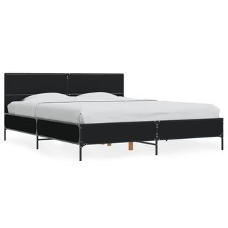 Berkfield Home Bed Frame without Mattress Black 160x200 cm