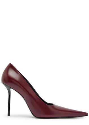 Victoria Beckham Victoria 100 Leather Pumps - Burgundy