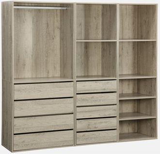 Sweeek Sweeek - Armadio guardaroba modulare, 3 elementi