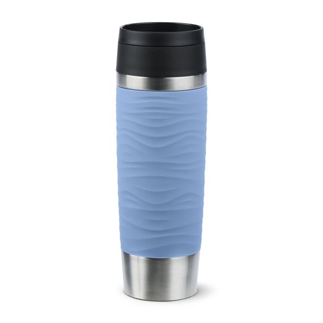 Emsa Travel Mug 500 ml Wave Thermobecher, neuer Komfort-Schraubverschluss, Kaffeebecher to go Edelstahl, 6h heiß und 12h kalt, 100% dicht, spülmaschinenfes ab 21,99 €