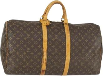 Louis Vuitton Pre-owned Weekend Bags, female, Brown, Size: ONE SIZE Pre-owned Canvas Weekend Bag