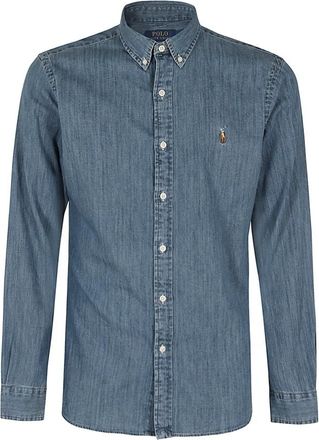 Polo Ralph Lauren Denim overhemd - Heren - Spijkeroverhemden - Blauw - M - Denim - Overhemden