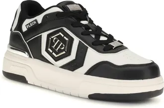 Philipp Plein Mens Sk8r Sneakers White-Black White/black