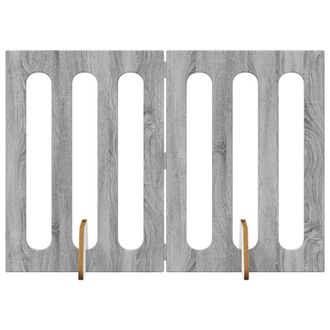 vidaXL Valla Plegable Para Mascotas 2 Pcs Gris Sonoma Vidaxl