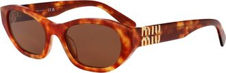 Miu Miu Womens Sunglasses 0mu A03s Light Havana Acetate