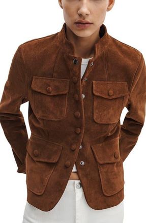Rag & Bone Mercer Suede Jacket in Brown at Nordstrom, Size 10
