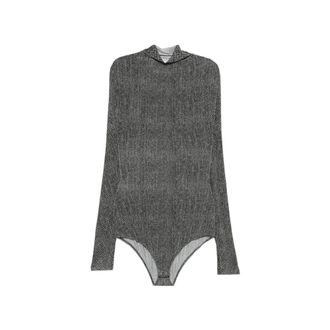 Maison Margiela Herringbone-print High-neck T-shirt
